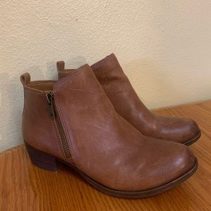 Lucky Brand Brown Basel Booties